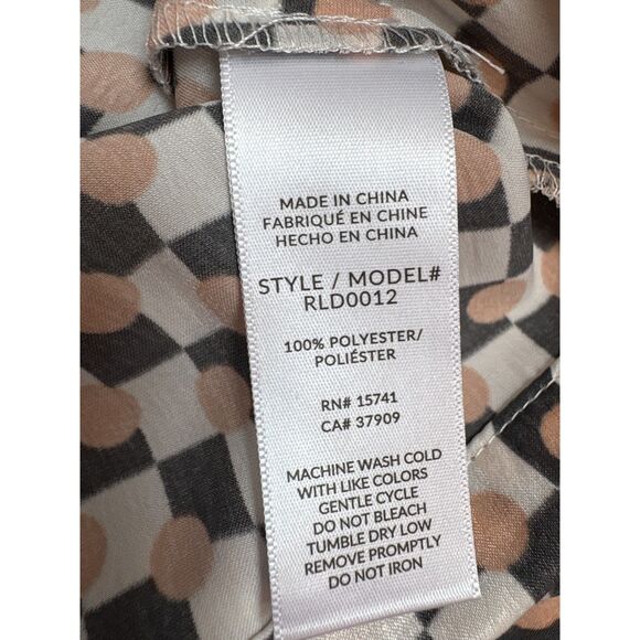 Splendid Button Down Shirt NWT Size M Career Office Professional Checkered - Picture 7 of 9
